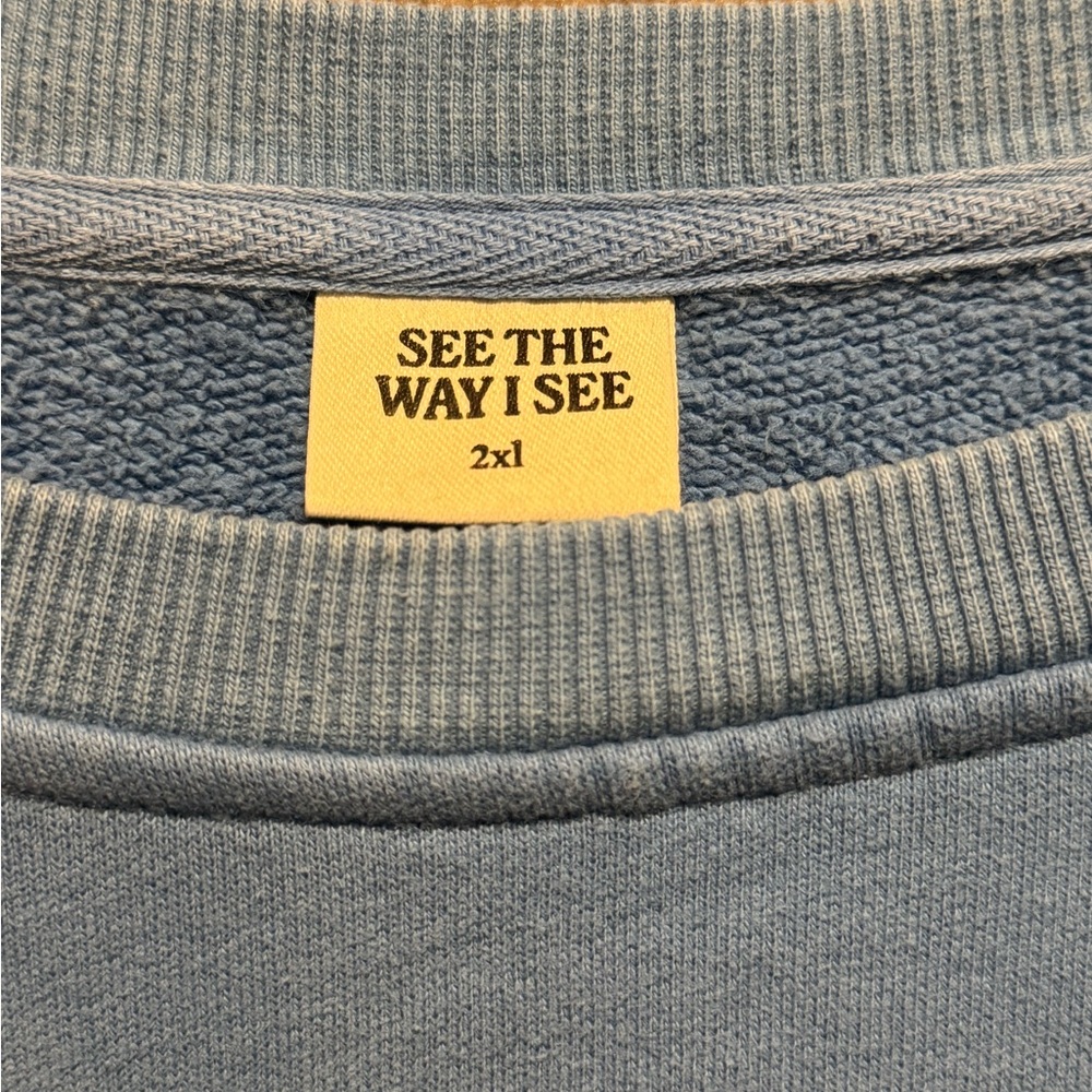 Casual Blue Women's Sweatshirt - Picture 2 of 6